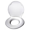 Big John Products Big John Products 2445263-4W Toilet Seat Open Front Less Cover - White 2445263-4W